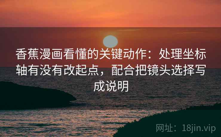 香蕉漫画看懂的关键动作：处理坐标轴有没有改起点，配合把镜头选择写成说明